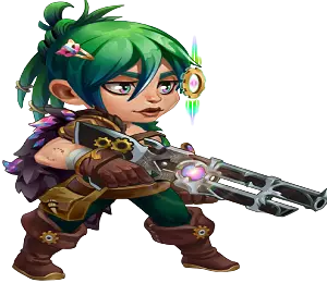 Astrid e Lucas em Hero Wars Mobile