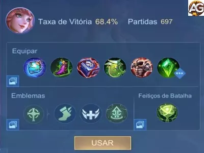 Floryn com Build de Floryn MLBB MOBA